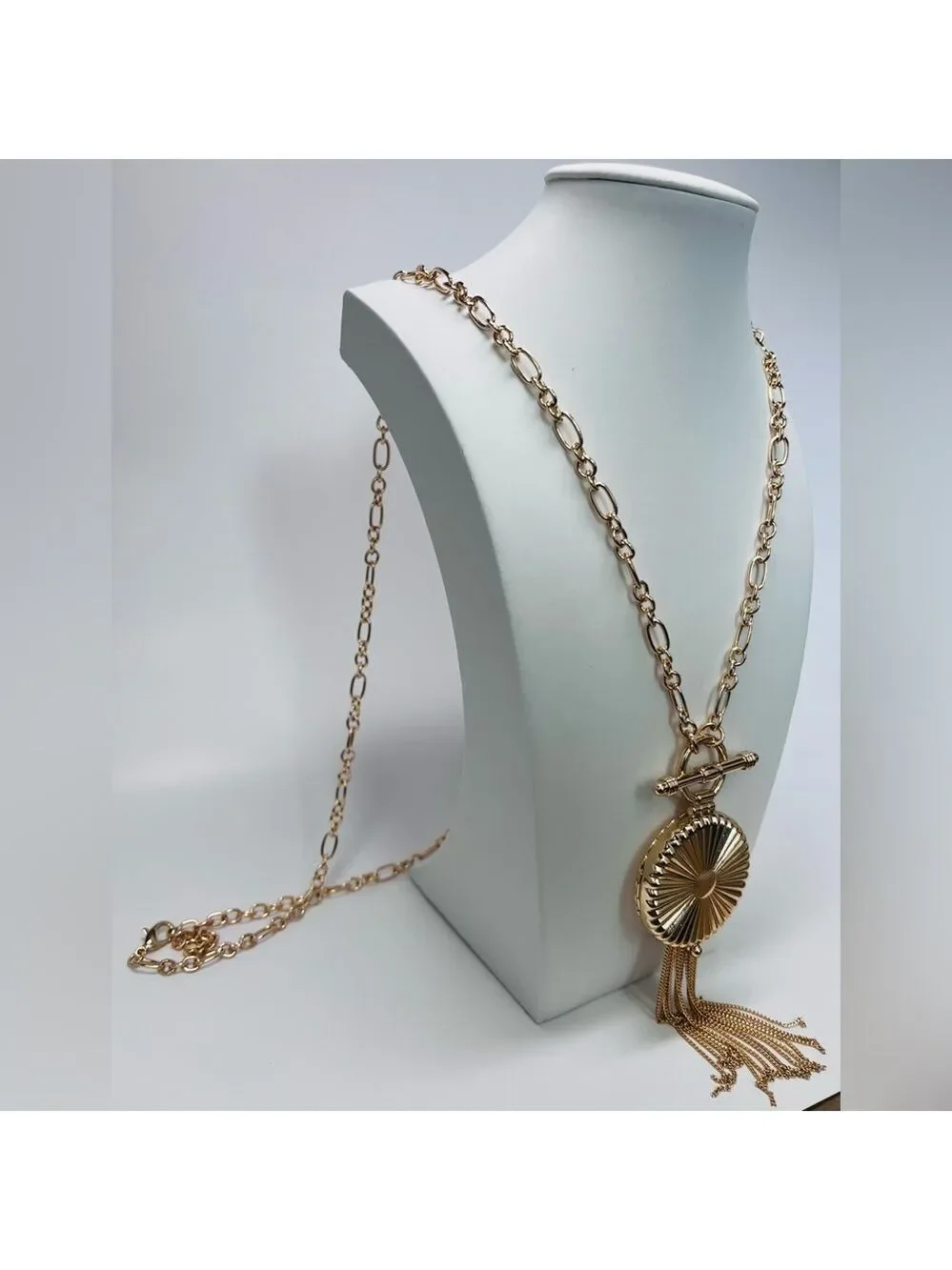 ON 34th long locket pendant necklace